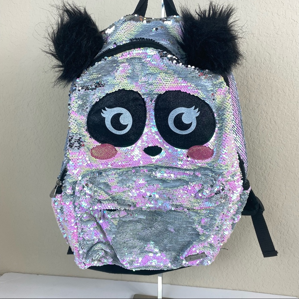 Justice Panda Sequin Backpack